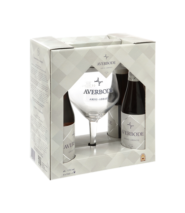 Bière d’Abbaye "Averbode" – Coffret 4x33 cl + Verre