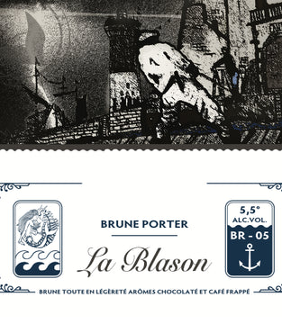 Bière Brune Porter "La Blason" Brasserie Poèm