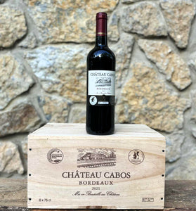 Bordeaux – "Château Cabos" - Caisse bois