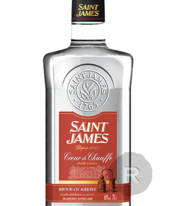 Rhum Agricole Blanc – "Cœur de Chauffe" Saint James  60%